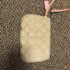 Small coach wristlet